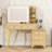 Makeup Vanity with Mirror, Lights, 5 Drawers and Storage Shelf-254556701