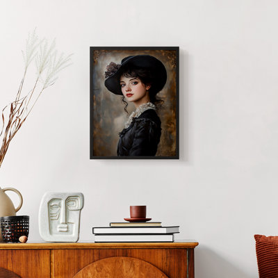 WOMEN Series CLxxi - reproduction encadrée de qualité supérieure - prête à être accrochée - aucun clou requis