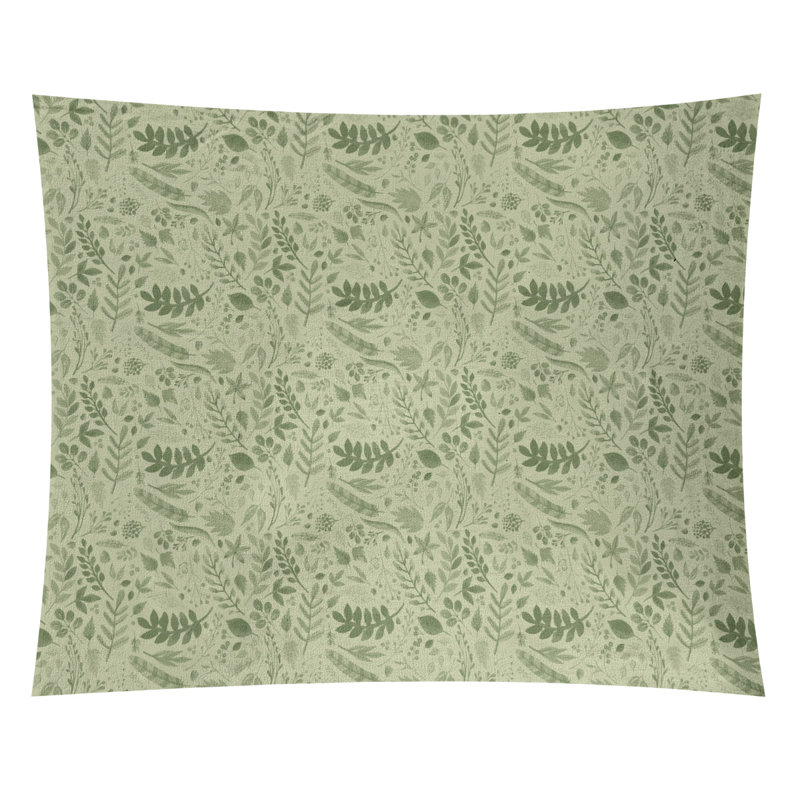 Tapisserie de noël d’automne en polyester fêtes, H 27,5 po x l 37,5 po, Vert