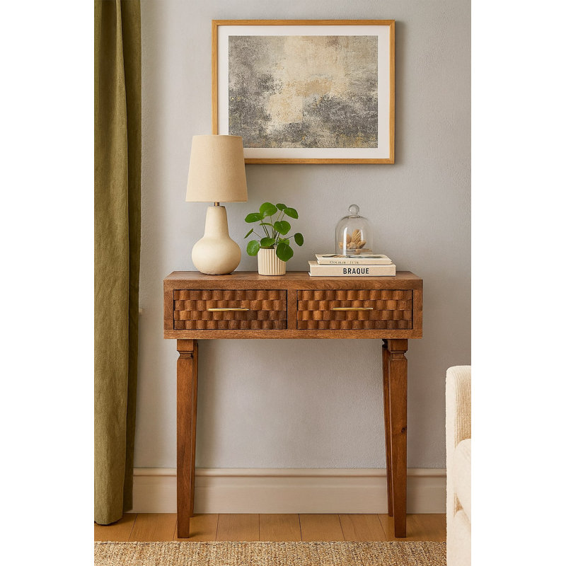 80cm Solid Wood Console Table