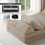 Canapé multifonctionnel en chenille Boneless 86,5 pouces-2097945556