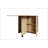 Versatile Folding Dining Table with 2 Wheels and 2 Storage Racks, Space Saving Dining Room Table,  Folding Kitchen Table