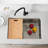 28'' L Single Bowl Stainless Steel Kitchen Sink