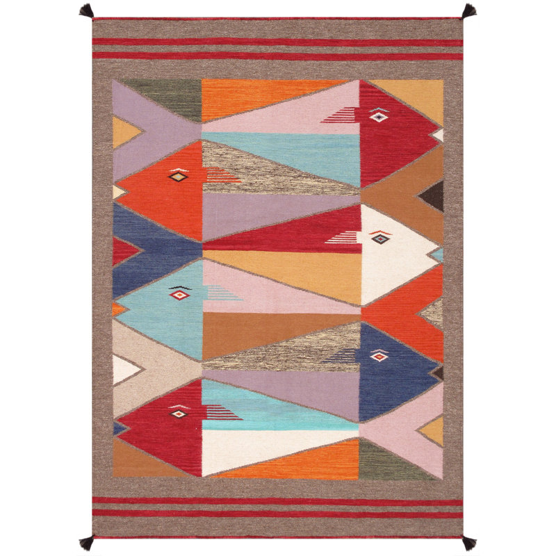 5'X8' Geometric Area Rug in Multi