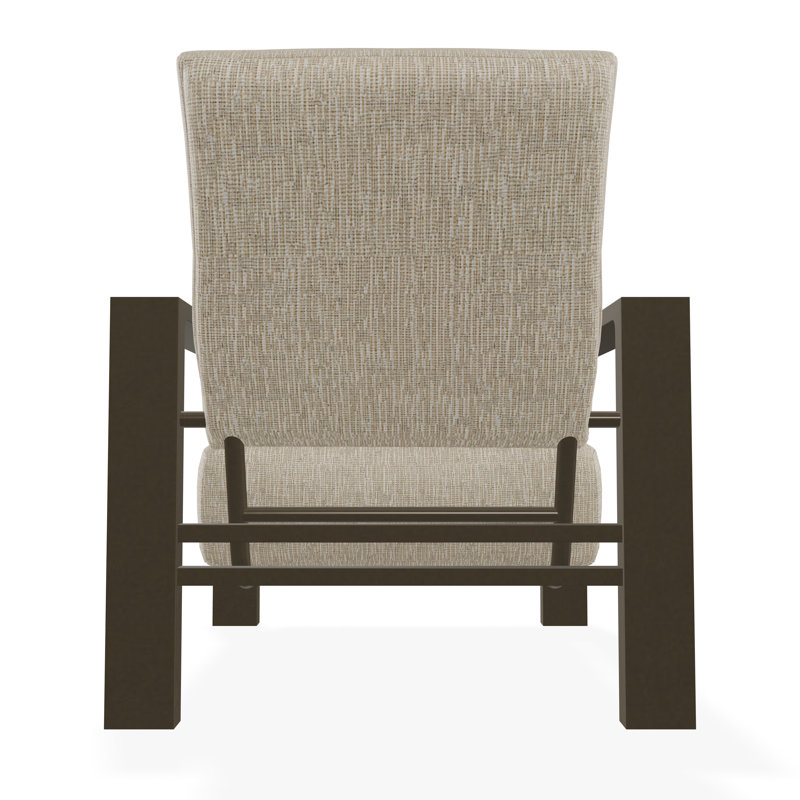 Larssen Deep Seating Cushion Arm Chair, Grasscloth Dune, Beachwood