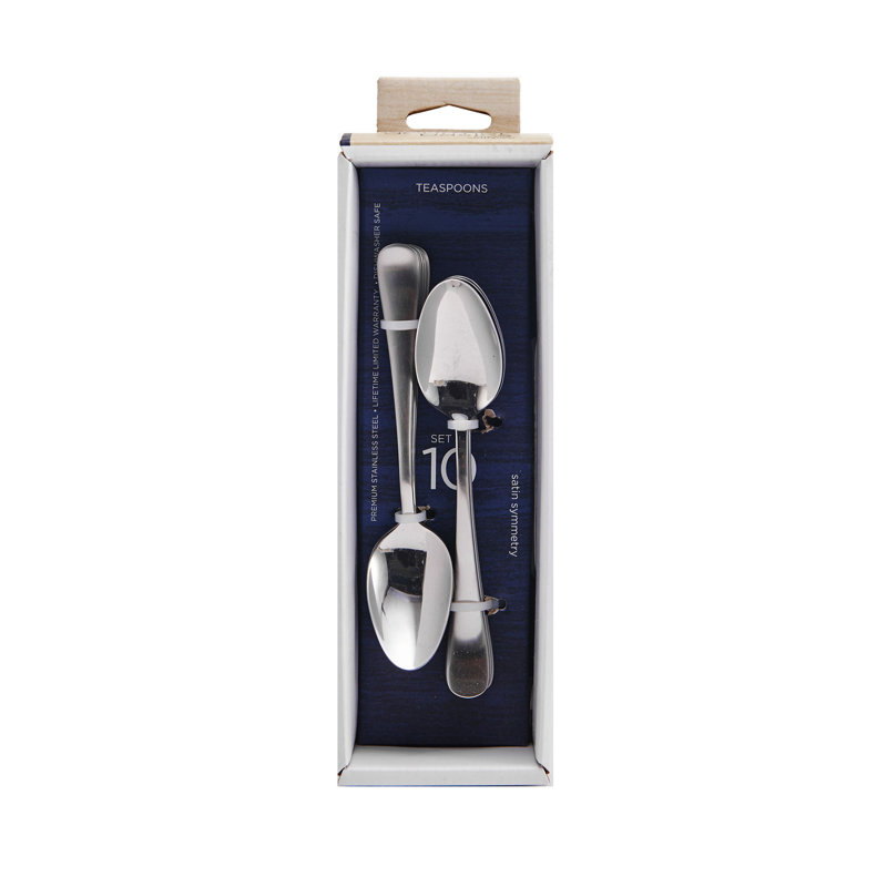Satin Symmetry Stainless Steel Teaspoons
