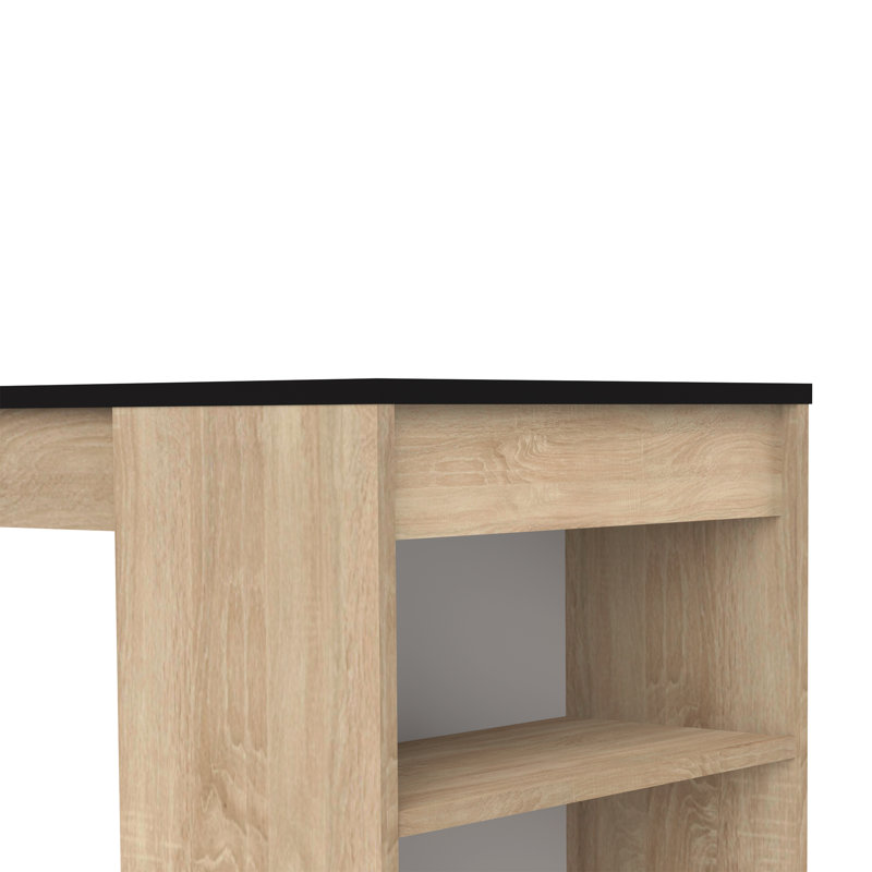 Ashton Dining Table, Natural Oak/Black