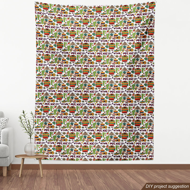 Tissu mexicain, l 58 po x L 180 po