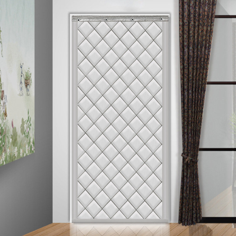 L'ensemble du rideau de porte en coton à isolation thermique convient à un usage domestique.