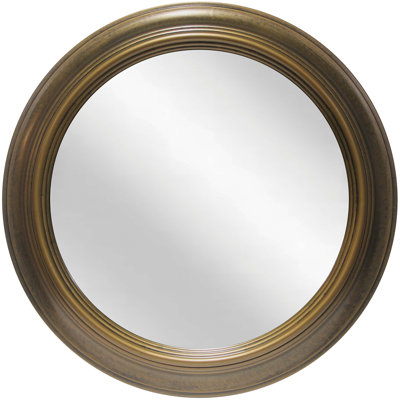 Miroir mural Pristine, doré antique, 24 po
