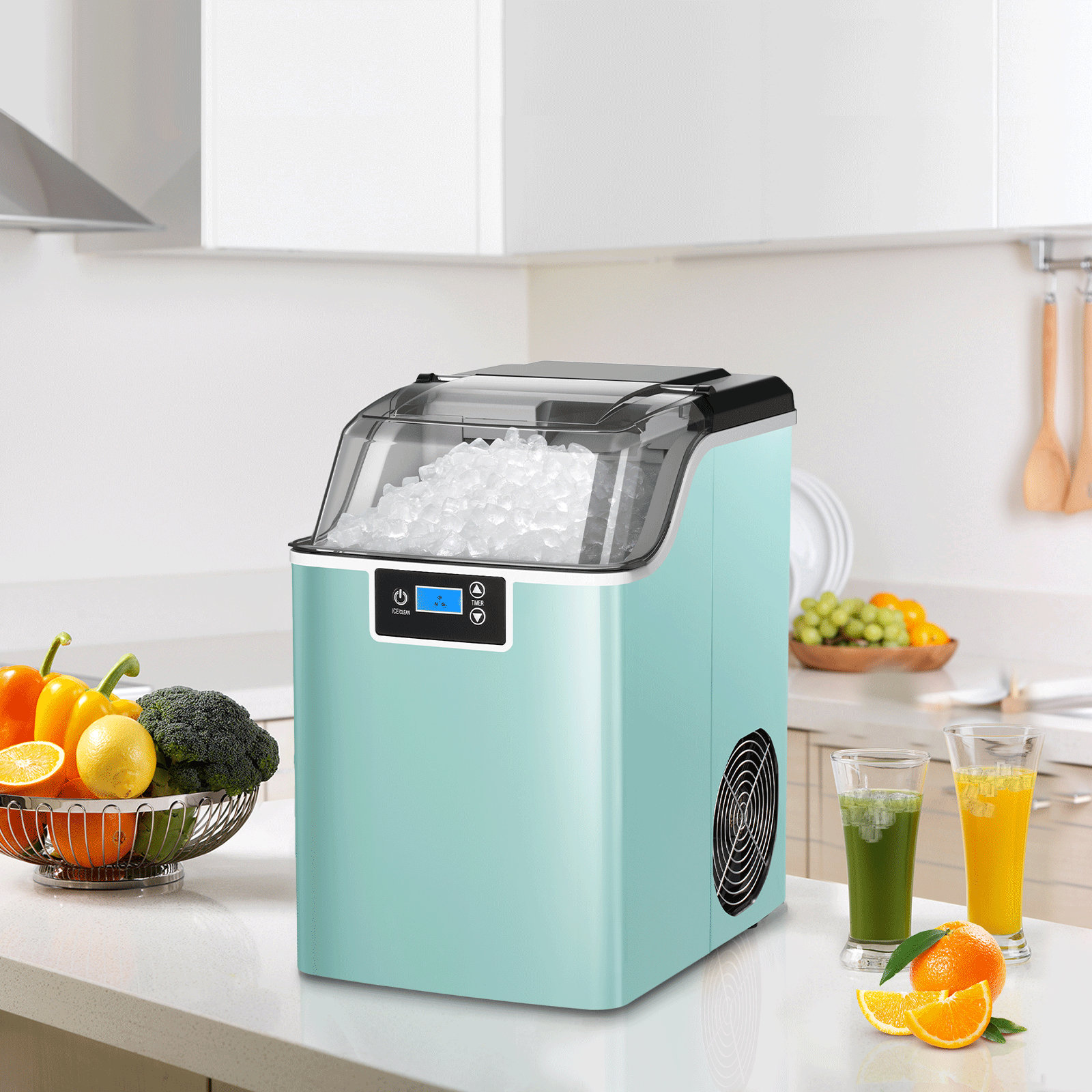 R.W.FLAME 44 Lb. lb. Daily Production Nugget Countertop Ice Maker with  Self-Cleaning Function & Reviews - Wayfair Canada