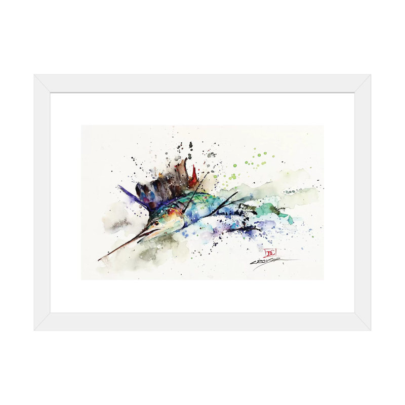 « Voiliers » par Dean Crouser, reproduction d’art, H 16 po x l 24 po x P 1 po, White Paper, Blanc