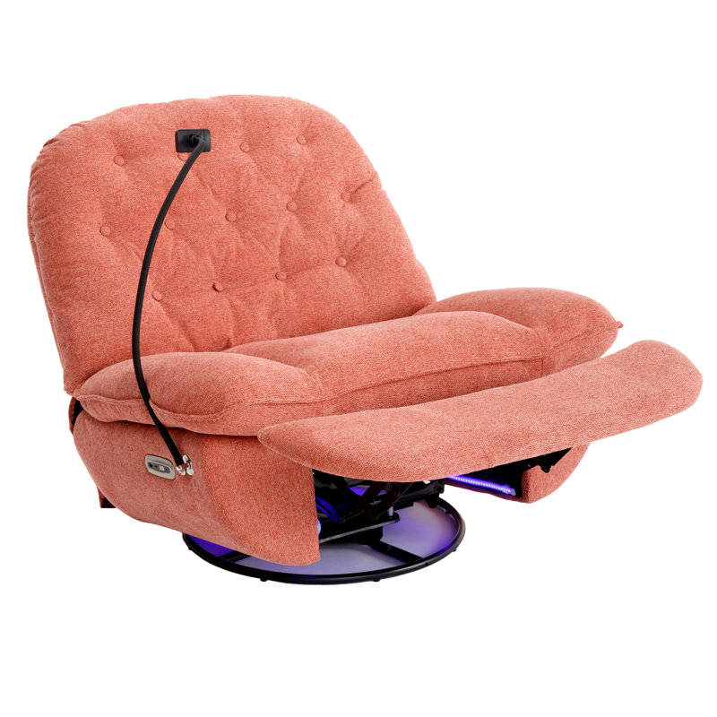 Fauteuil inclinable électrique Zynae, Velours rouge
