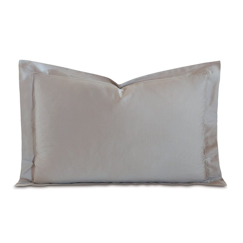 Deluca 100% Cotton Pillow Sham, Queen, Dove