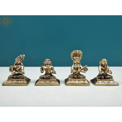 Ensemble de 4 figurines Saint Alwar