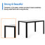 5 chaises pour 4 personnes - table en verre trempé noir et similicuir 4 tables avec sièges durables