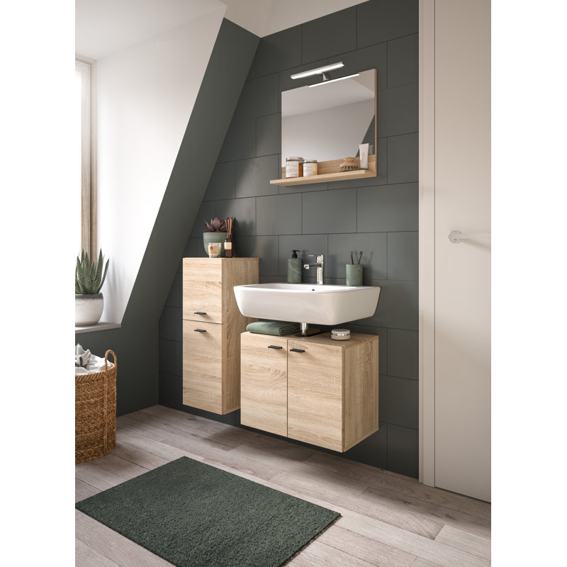 Boston Bathroom Suite, Replica Sonoma Oak