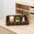 Scalloped Edge Woven Serving Tray With Handles, Decorative Rectangle Coffee Table Tray, Rustic Farmhouse And Coastal Style Wicker Tray For Entryway, Kitchen, And Living Room-764929303