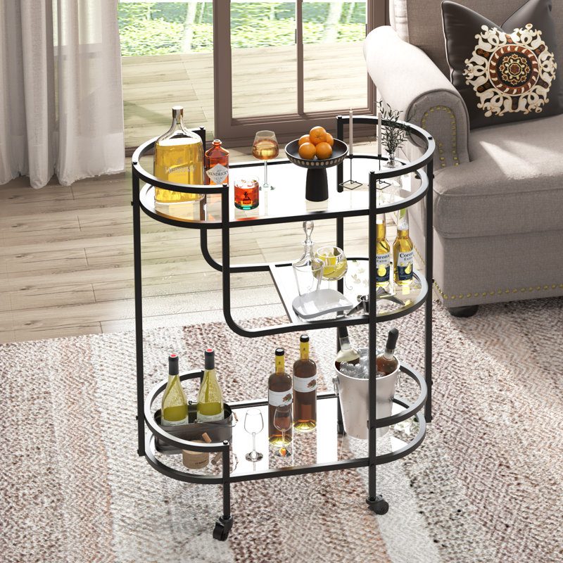 Travone Metal Bar Cart
