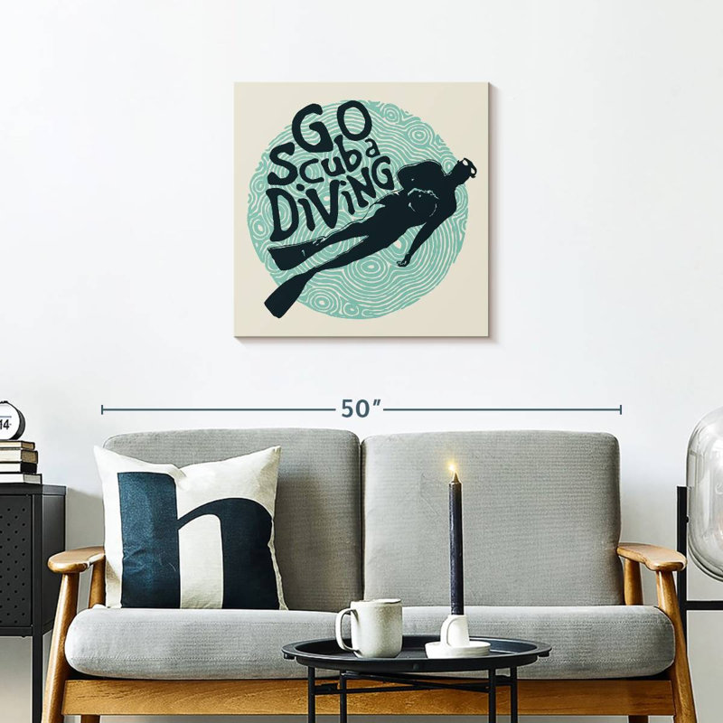 Senne Go Scuba Diving, 24" H x 24" W