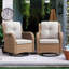 Swivel and sliding wicker patio chairs-2117509931-2119223130