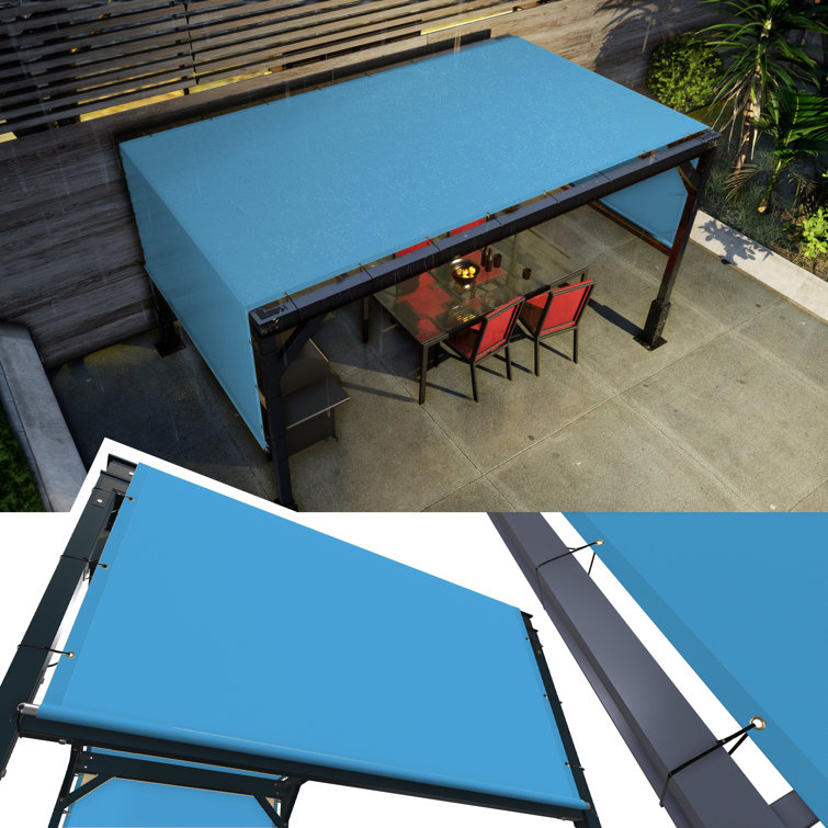 Amgo Customize Waterproof Pergola Canopy Replacement Cover, 95% UV Blockage