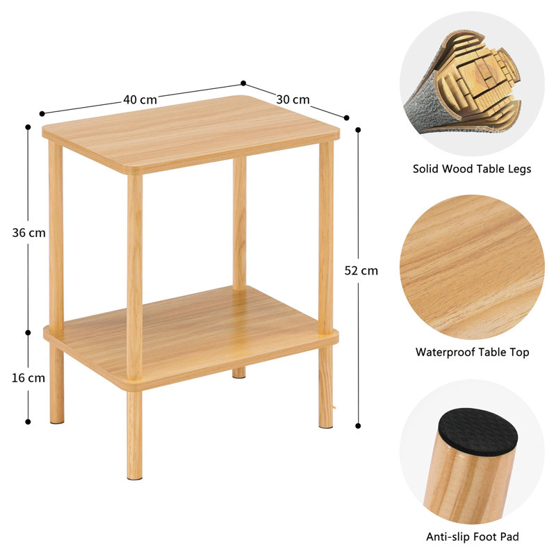 Ayvion End Table, Oak, Oak