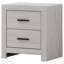 Table de chevet 2 tiroirs Coastal White
