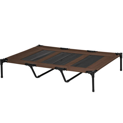 48" X 36" Elevated Pet Bed, Breathable Mesh With Carry Bag, Portable For Indoor And Outdoor Travel, Tan Cot 36", Bag