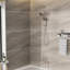 Ensemble de pomme de douche double en nickel brossé avec pomme de douche de 4,7 po, douche à 7 poignées, système de glissière et système de tuyau réglable