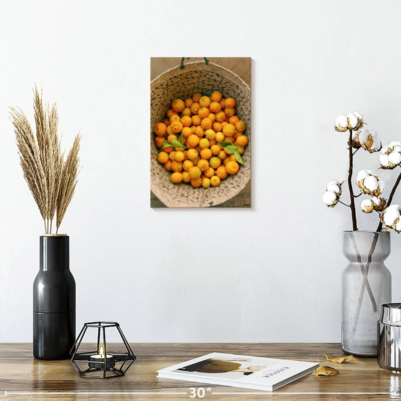 Yarlin Basket Of Fresh Lemons, 45" H x 30" W