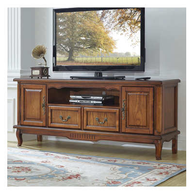 American Style Catalpa Wood Multi-Functional TV Stand