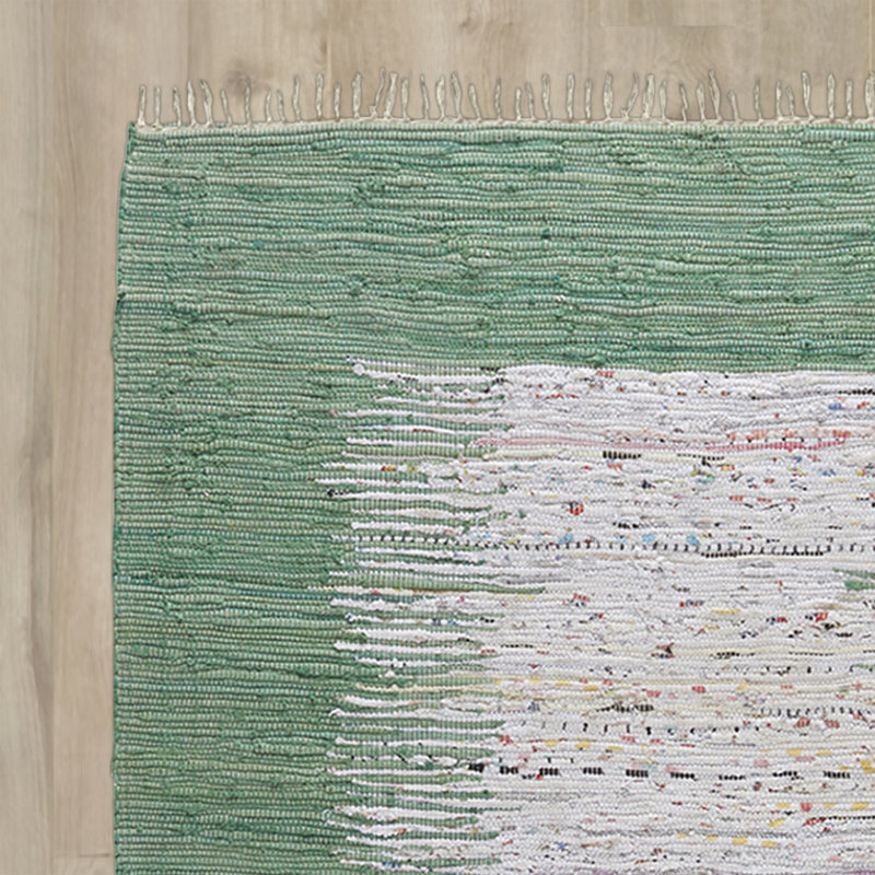 Parikh Hand Woven Cotton Abstract Rug, Rectangle 5' x 8'