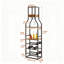 Wine Bottle & Glass Rack Brown
