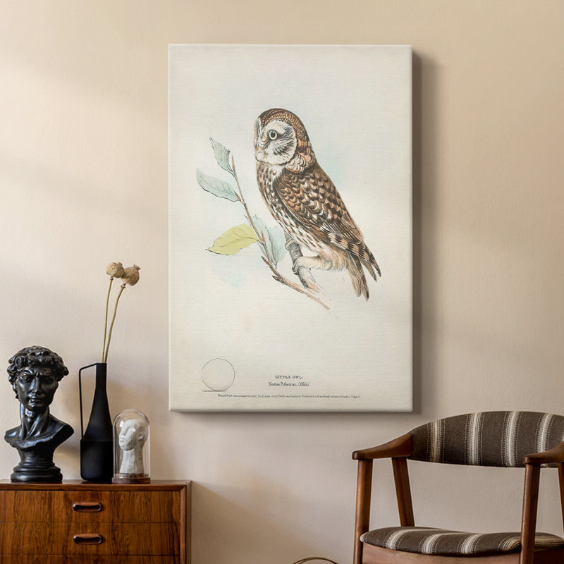 Petite chouette - galerie sur mesure, H 27 po x l 18 po