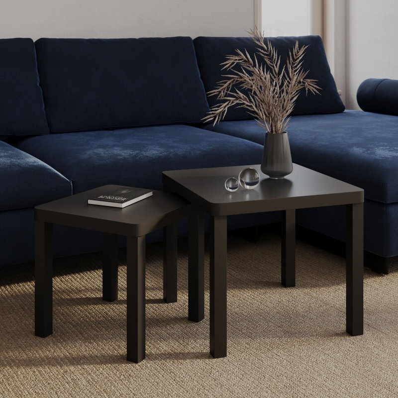 2 - Piece Living Room Table Set, Black