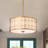 3 - Light Drum Chandelier