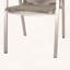 Ensemble de 2 chaises de salle à manger modernes en aluminium avec siège en corde fabriqué à la main