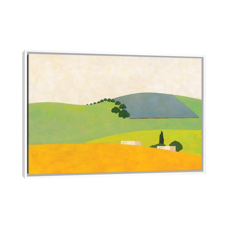 Zimrat by Itzu Rimmer - Painting on Canvas, White Framed, 152.5 cm H x 101.5 cm W