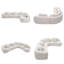 Upholstered Boucle L-Shaped Sectional-457877356