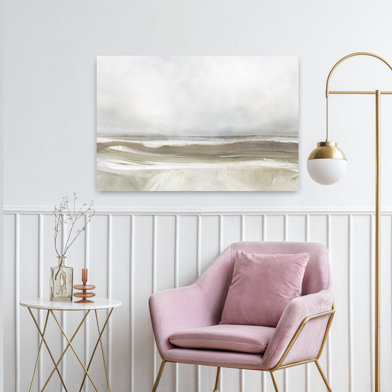 Sea Air Abstract Contemporary Modern Fish Coastal Wall Art Print 1 Piece Wrapped Canvas Wall Art, 60.96cm H x 91.44cm W