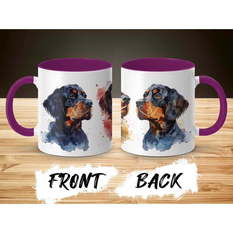 Ceramic Coffee Mug, 2, Purple