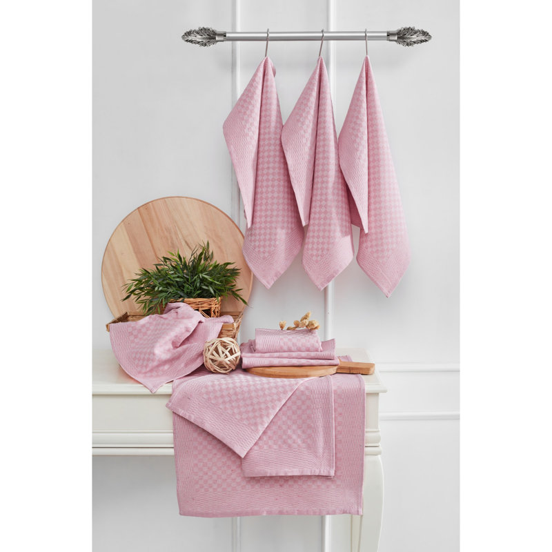 Oklo A-Frame Sign Holder Kitchen Towel, Pink