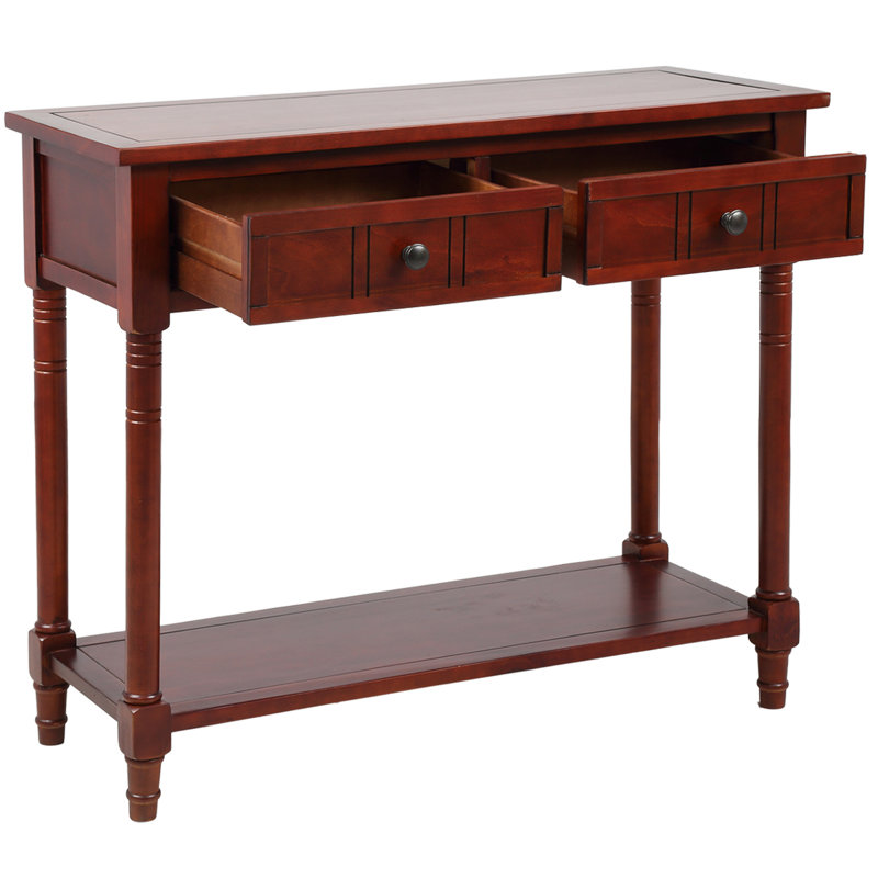 Gattilier 35.43'' Console Table, 29.9" H x 35.43" W x 13.8" D, Walnut