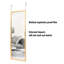 44" x 16" Framed Full Length Mirror, Wall-Mounted or Over the Door Mirror With 2 Adjustable Height -1861601570