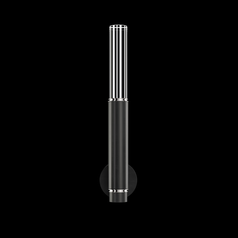 LED Wallchiere, Black/Nickel
