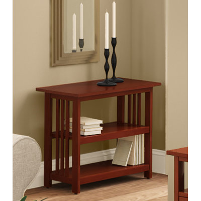 Kingsland 31" Wide Wooden Traditional Design Rectangular Bookcase with 2 Open Shelves