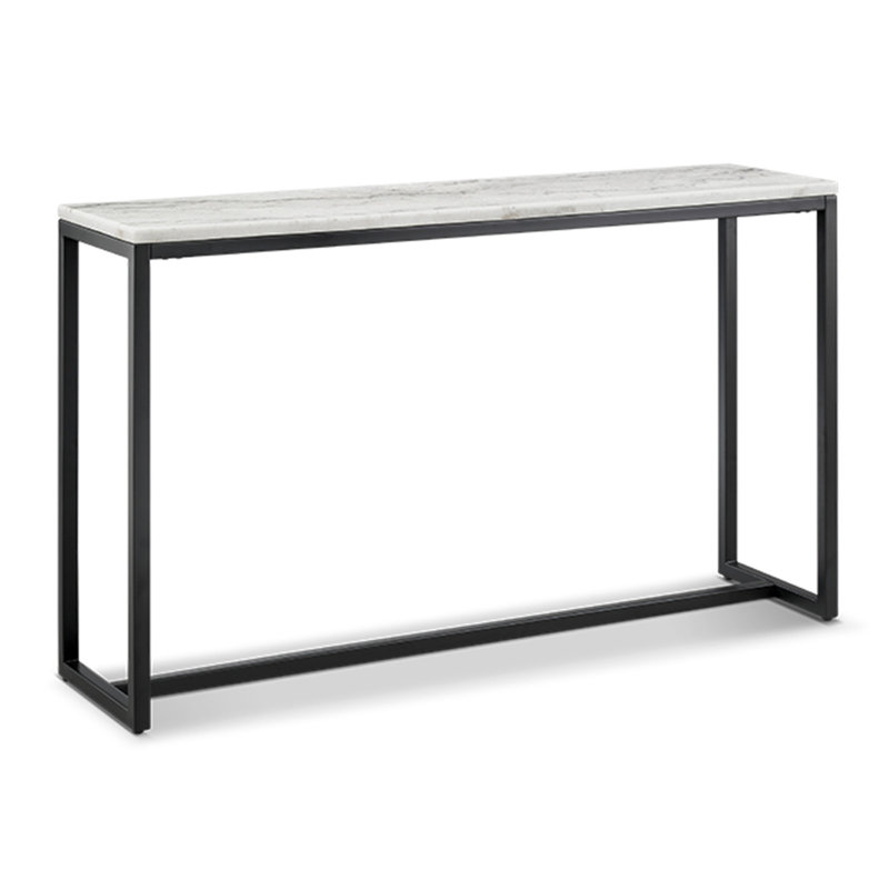 Rectangular Sofa Table, Beige/Black