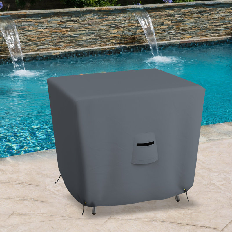 Outdoor Patio Table Cover, 73.7cm H x 147.3cm W x 147.3cm D, Grey