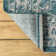 Haupt Vine and Border Textured Weave Teal/Gray Indoor/Outdoor Rug